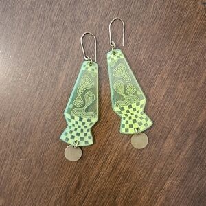 While Odin Sleeps lava lamp earrings
